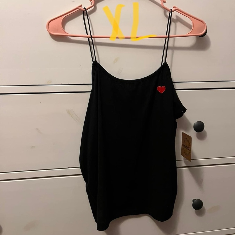 Black tank top
